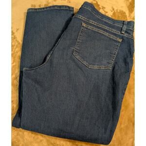 Lee Jeans Womens Plus Size Size 20WP 20 W P Petite Blue Denim Straight Leg